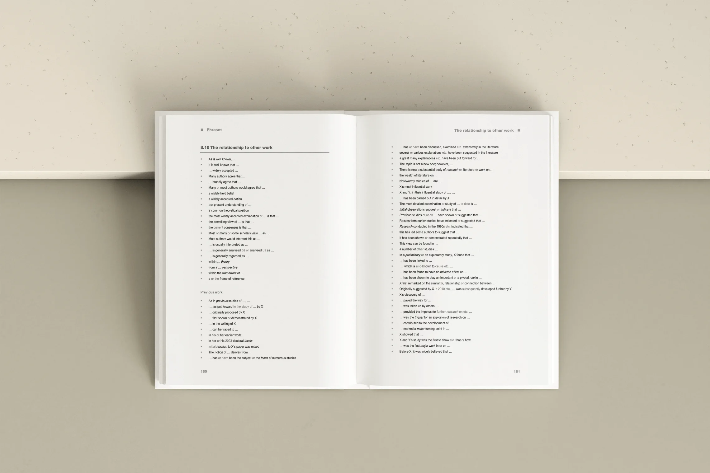 phrasebook writing papers research in english phrases